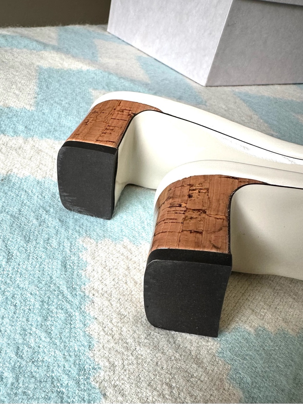 Jimmy Choo Rori Slide Sandal - "latte" (ivory/white) 36.5/6.5B - Almost New! - Picture 5 of 7